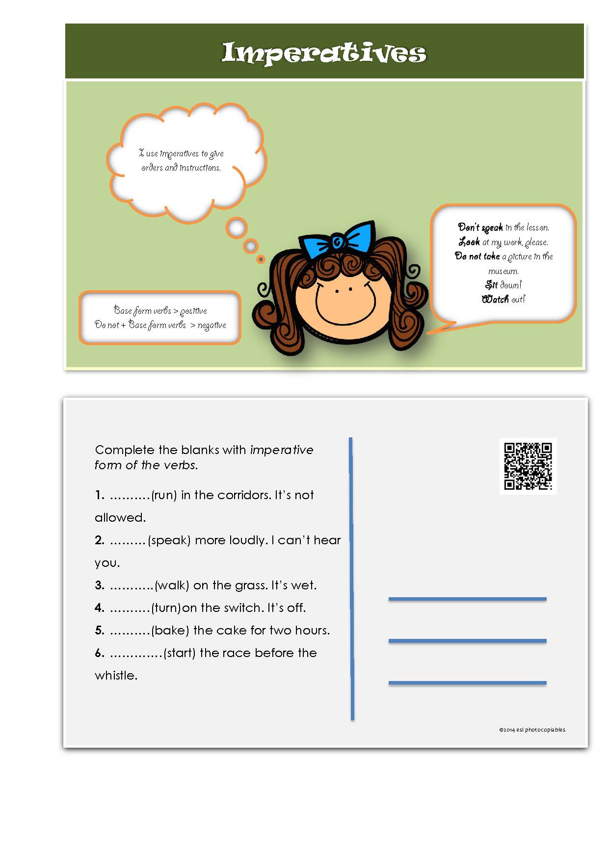 ESL Grammar Postcards 3 ESL Grammar Postcards 3