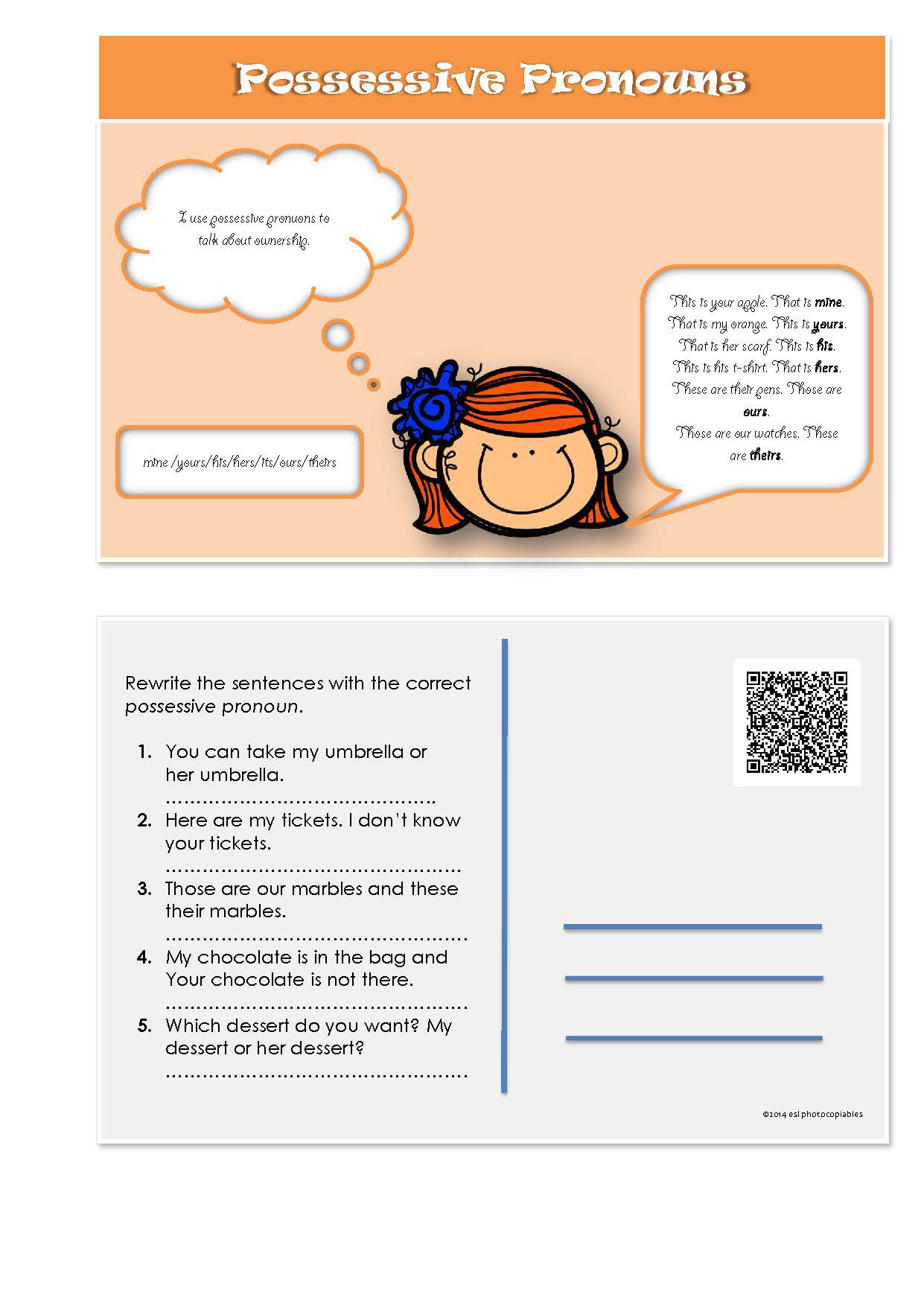 ESL Grammar Postcards 4 ESL Grammar Postcards 4