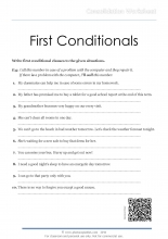 First Conditionals_consolidation worksheet