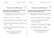 future-continuous_jumbled-sentences_consolidation worksheet-page-2
