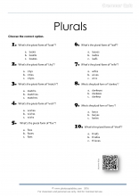 Plural Forms grammar quiz