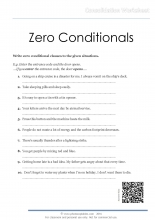 Zero Conditionals_consolidation worksheet