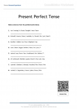present perfect forms personal experience consolidation worksheet